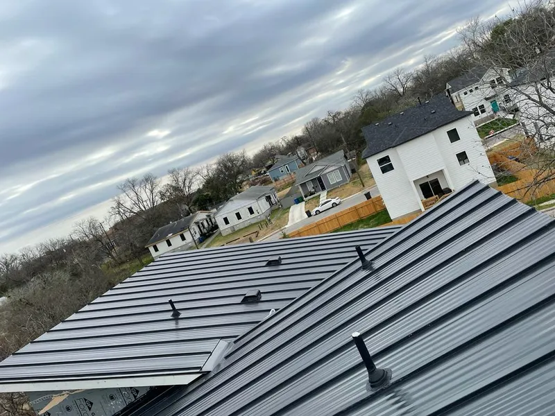 Standing seam metal roof panels with vents for Skylight Repair in Upper Arlington